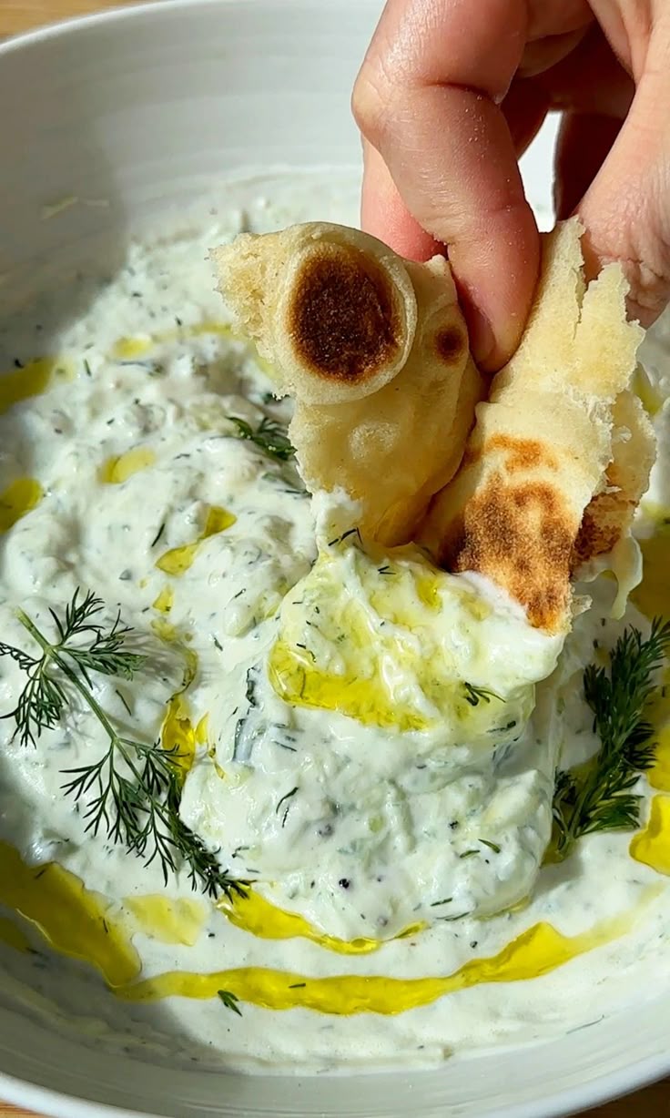tzatziki et pain pita